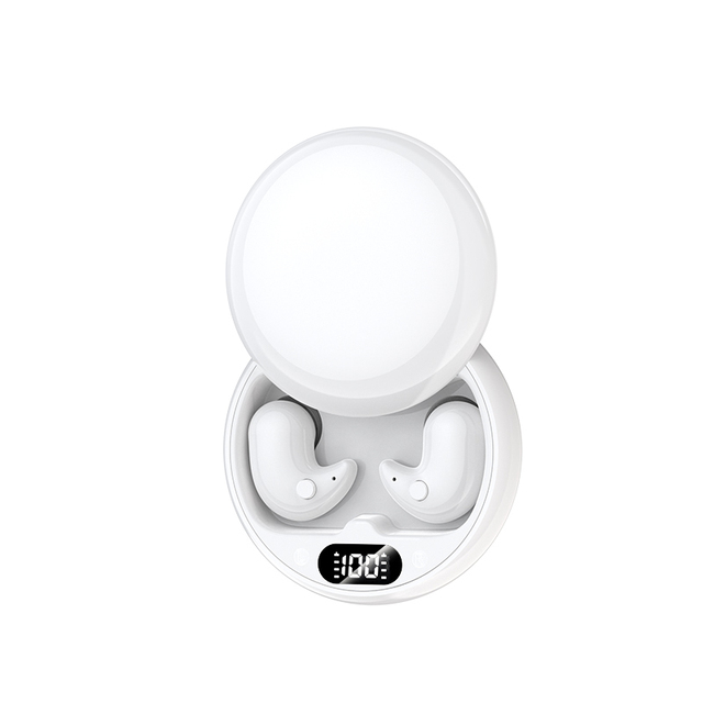 OEM Wireless BT Earbuds with Digital Display, LED Stereo Noise Reduction, In-ear Sleeping TWS Earphones, IPX4 Waterproof, Bt 5.3