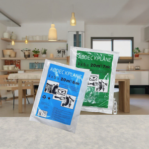 9 ft x 12 ft LDPE <span class=keywords><strong>HDPE</strong></span> họa sĩ thả tấm bụi che cho bức tranh - Product Image 5