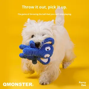 Đồ chơi thú bông QMONSTER G Yellow Pikmin Furry Zoo Fengrong có tiếng kêu, giấy bền, đồ chơi nhai và phát ra âm thanh dành cho chó nhỏ và trung bình, trẻ em, sản xuất tại Trung Quốc - Product Image 5