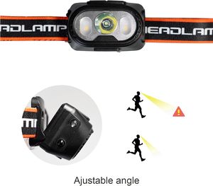 ไฟฉายคาดศีรษะ LED กันน้ำ IP65 กำลังสูง ปรับลำแสงได้ ระยะ 200-299 เมตร สำหรับตกปลา ตั้งแคมป์ ชาร์จ USB ได้ พกพาสะดวก ค่า CRI สูง 90 - Product Image 3