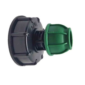 S60X6 IBC Tank Tap <b>Connector</b> to 20/25/32mm for PE Tube <b>Quick</b> Valve Plastic Pipe <b>Quick</b> <b>Connector</b> <b>Quick</b> IBC Pipe <b>Connector</b> - Product Image 1