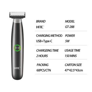 Tondeuse à cheveux rechargeable par USB HTC GT-287, très vendue, sûre pour la <span class=keywords><strong>peau</strong></span>, kit <span class=keywords><strong>de</strong></span> toilettage Momen, tondeuse à <span class=keywords><strong>barbe</strong></span> électrique, rasoir - Product Image 5