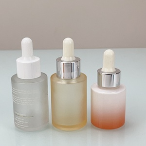 ขวดแก้วทรงแบนไหล่ตรงขนาด 30 มล. สีดำด้าน พิมพ์โลโก้ด้วยเทคนิคซิลค์สกรีน สำหรับบรรจุภัณฑ์ผลิตภัณฑ์ดูแลผิว - Product Image 3