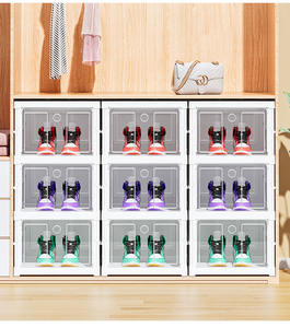 Caja de Almacenamiento de Zapatos Plegable y Apilable, Zapatero Plegable, Organizador de Zapatos y Tenis que Ahorra Espacio - Product Image 2