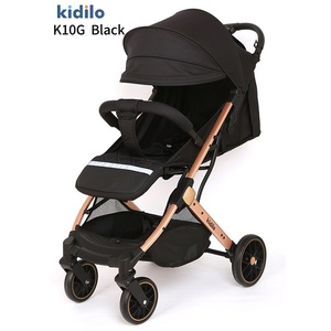 Poussette bébé Kidilo Grey OLIVER, adaptable aux voitures, peut s'asseoir et se coucher, légère, pliable, multifonctionnelle, absorption des chocs pour nouveau-nés, haute performance - Product Image 2