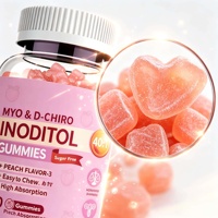 OEM Best-seller Myo D Chiro Inositol Gummies 40:1 Ratio Sans Sucre Saveur Pêche Femmes Hormone Équilibre Soutien Ovarien Adulte