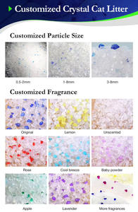 Premium Staubfreier Kieselgel Katzenstreu Low Tracking Kristall Katzenstreu Gute Geruchs kontrolle Silikon Katzenstreu - Product Image 6
