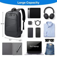 Mochila Personalizada con Logotipo para Hombre, Resistente al Agua, Moderna, para Viajes de Negocios, para Laptop de 15 Pulgadas, Ligera, para Viajes de Ocio