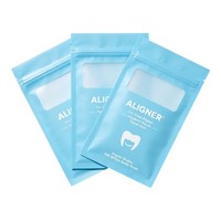 Sachets personnalisés à fermeture éclair thermoscellable pour petits accessoires, emballage de rangement, sachets aligneurs