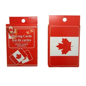 Jp113 Canada Maple Leaf tiêu chuẩn Poker thẻ 280gsm giấy Cmyk 4 màu in Offset tùy chỉnh hộp - Product Image 2