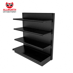 Estante de Góndola de Panel Trasero <span class=keywords><strong>Central</strong></span> de Alambre de una Cara para Periódicos, Revistas y Libros - Product Image 2