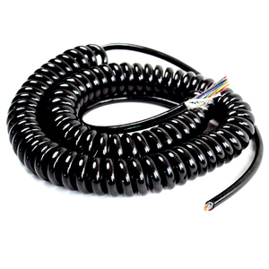 Câble spiralé électrique flexible en PVC, PU, PUR, caoutchouc, <span class=keywords><strong>2</strong></span>, 4, 5, 6, 7, 8, 9, <span class=keywords><strong>10</strong></span>, 12 conducteurs, pour machines industrielles - Product Image 1