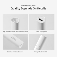 Vente chaude lampe à ongles sans fil 3W Portable 2 réglage de la minuterie batterie intégrée Port de charge USB support pliable Mini lampe à ongles UV
