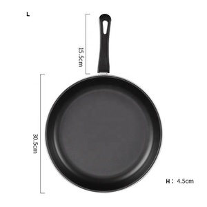 Venta al por mayor Juego <span class=keywords><strong>de</strong></span> sartenes Ollas y sartenes <span class=keywords><strong>de</strong></span> cocina <span class=keywords><strong>de</strong></span> <span class=keywords><strong>hierro</strong></span> <span class=keywords><strong>de</strong></span> alta calidad 20cm 24cm 28cm Negro Antiadherente <span class=keywords><strong>Hierro</strong></span> fundido 3PCs Sartenes - Product Image 5