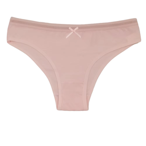 Tanga de Algodón para Mujer, con Decoración de Lazo, Control Ligero, Transpirable, Sin Costuras, para Uso Diario - Product Image 1