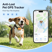 Localizador GPS para Mascotas 4G Pequeño de 600 mAh IP67, GPS+BDS+WiFi+LBS, Rastreador Multiposición en Tiempo Real, Compatible con Llamadas Bidireccionales, SOS, Antipérdida