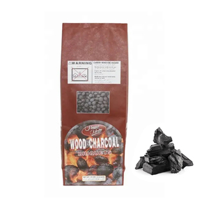 Bolsa de embalaje de carbón de papel Kraft de doble capa con impresión personalizada 4kg <span class=keywords><strong>5kg</strong></span> para briquetas de carbón - Product Image 1