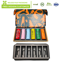 Barquette en pulpe moulée biodégradable, écologique, recyclable, OEM, boîte en pulpe moulée, insert en pulpe moulée, emballage pour produits électroniques
