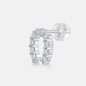 Envío Gratis, Pendientes de Moissanita de Alta Gama, Estilo Nuevo, Compromiso, Plata S925, Diamantes Completos, Pendientes de Lujo para Mujer - Product Image 5