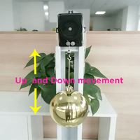Moteur électrique vertical mural DC12V pour plateforme tournante, levage et abaissement, pour décorations de Noël légères et ornements dynamiques