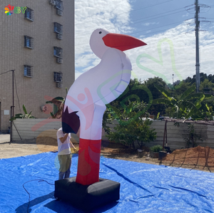 Costume gonflable de grue d'activités de plein air personnalisées de BOYAN, animal gonflable <span class=keywords><strong>adulte</strong></span> de costume de cygne pour l'affichage - Product Image 4
