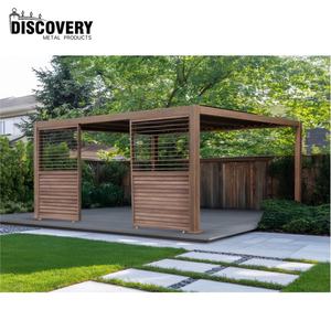 Pérgola Exterior Moderna de Aluminio, Techo de Láminas Bioclimáticas Motorizadas, Gazebo Impermeable <span class=keywords><strong>para</strong></span> Jardín o Patio - Product Image 4