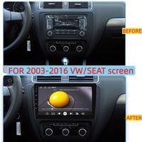 Autoradio Android 13 GPS WiFi Navi 10 pouces pour VW GOLF MK5 MK6 avec Carplay