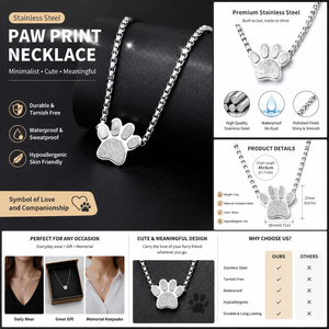 Mặt dây chuyền hình dấu chân mèo Unisex bằng thép không gỉ không phai màu, kèm lọ nước hoa, kiểu dáng dài, phụ kiện Hip Hop đường phố - Product Image 6