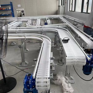 קו הרכבה צלחת שרשרת העליון שטוח להתאמה אישית מסוע פלסטיק מסוע לאריזת מזון ממונעים משומשת מזון תרופות - Product Image 2