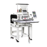 Nouvelle machine à broder plate automatique informatisée à grande vitesse, tête simple, 1200 tr/min avec moteur