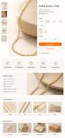 Collier chaîne en or texturé personnalisé, bijoux de mode pour femmes, à porter en soirée