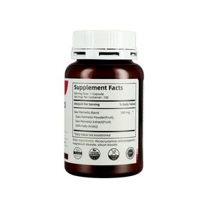 Suplemento de Saw Palmetto de Alta Calidad, 100 Cápsulas, Apoyo para la Salud de la Próstata y del Sistema Urinario para Adultos, Cápsulas de Saw Palmetto - Product Image 3