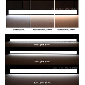 Nhà hàng thương mại trong nhà thanh ánh sáng liên kết ánh sáng ban ngày Mặt dây chuyền hình chữ nhật lót Đèn văn phòng LED tuyến tính ánh sáng - Product Image 3