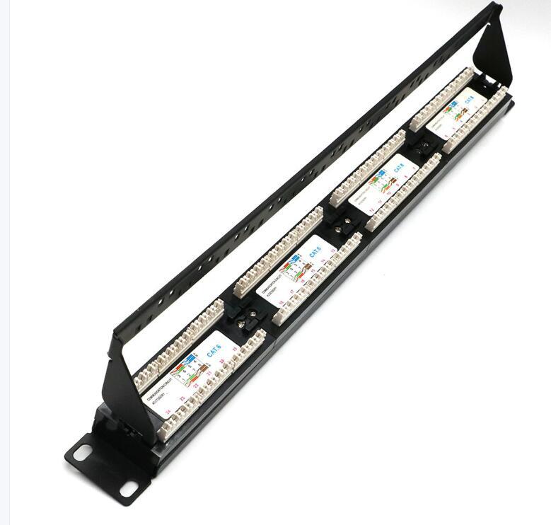 19 "rj45 cat6 cat5e 24 портовая коммутационная панель