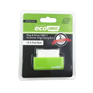 Plug and Drive EcoOBD2 Economy Chip Tuning Box for Benzine 15% Fuel Save Green