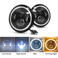Vente chaude 7 \ "40W haute puissance phares LED 6000k yeux d'ange lampe avant nouveaux accessoires de voiture pour voitures tout-terrain Buggies rénovation