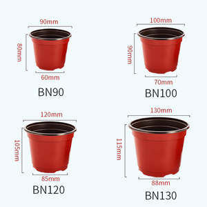 Pot de fleurs en plastique double couleur pas cher en gros pour l'aménagement paysager, l'habillage paysager, le jardin privé - Product Image 3