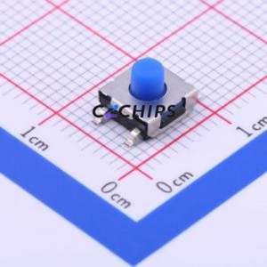 TS-1158B-C-D-BL Tactile Switch SMD Switch Single Pole Single Throw Round Button 2.6N Vertical Mount - Product Image 1