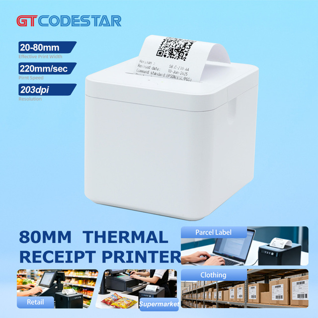GTCODESTAR 58mm USB Direct Ticket Receipt Thermal Printer Wireless Shipping Portable Thermal Printer for Pos GT-P585