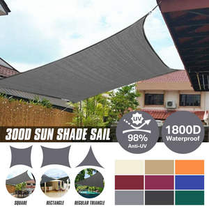 Voile d'ombrage triangulaire 2*2*2 mètres, imperméable, protection solaire pour l'été, cours extérieures, utilisation en plein air, fabriqué en Oxford PE UV - Product Image 6