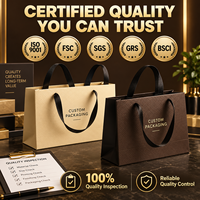 Sacs en papier kraft personnalisés en gros avec logo imprimé, en papier kraft recyclé pour vêtements et chaussures, impression offset avec traitement de surface