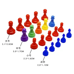 Wholesale Plastic Chess Pawns Pieces of Multiple Sizes for Chess Game