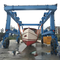 YAOU construction navale portique grue 600ton bateau voyage ascenseur 700 tonnes je 45ton caoutchouc tyred portique grue