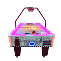 Máquina de juego de precio de mesa de hockey de aire de estrella de lujo eléctrica de 7 pies y 8 pies atómica para niños y adultos que funciona con monedas para interiores