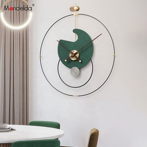 Mandelda – nouvelles horloges artisanales pour salon, <span class=keywords><strong>horloge</strong></span> murale minimaliste en béton, découpe CNC pour décoration de salon à vendre - Product Image 5