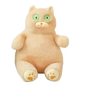 Promosyon ürünleri tatil hediye şişman kedi bebek atmak yastık peluş havasız oyuncak