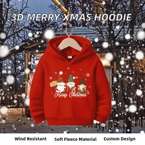 Sudaderas con Capucha Navideñas 3D para Hombre/Mujer y Niños, Sudadera con Capucha de Forro Polar Transpirable - Product Image 2