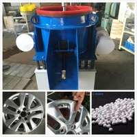 Machine de finition de polissage de roue vibrante en céramique de jante de camion en aluminium de conception allemande