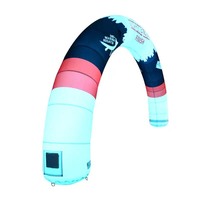 Arche Gonflable de Grande Ouverture avec Souffleur d'Air Intégré, Conception Étanche en Tissu Oxford, Porte Décorative pour Promotion Commerciale