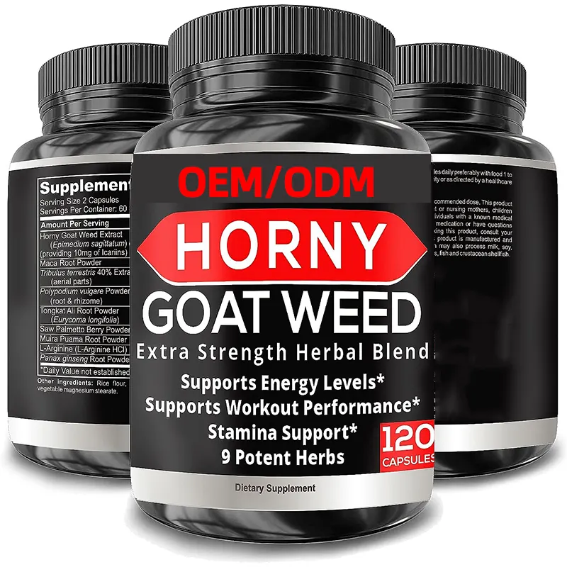 Super-Strength 1590 mg Horny Goat Weed 120 Kapseln steigern Ihre Gesundheit natürlich Ausdauer und Energie für Männer und Frauen 120 C